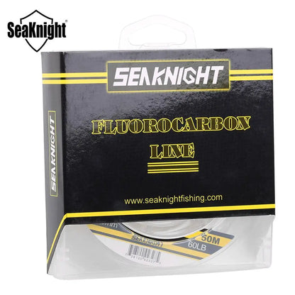 SeaKnight 50M/100M Japan Fluorocarbon Fishing Line, 3-100LB Carbon Fiber Leader for Carp
