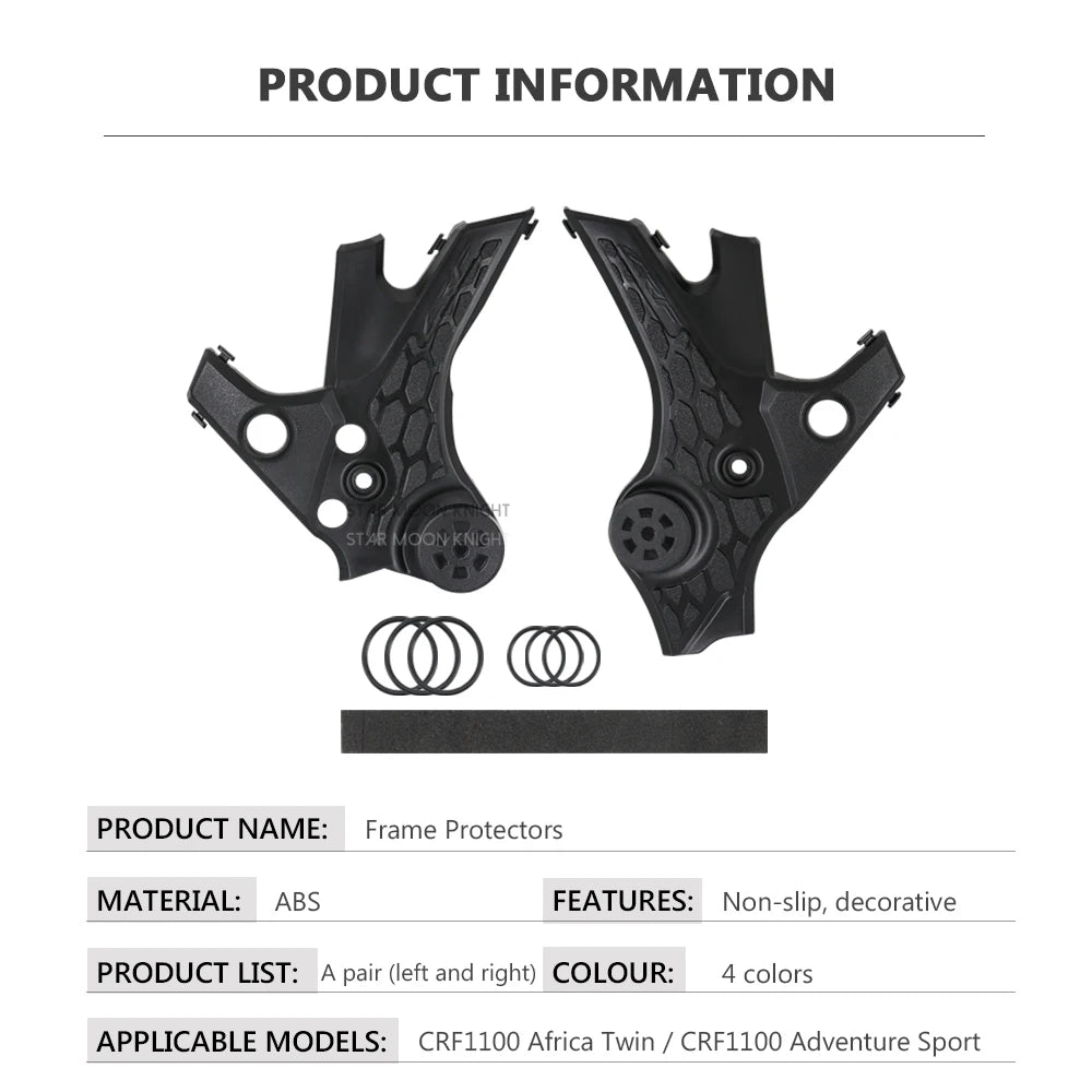 For Honda CRF1100L Africa Twin ABS Frame Guard Protector Cover Adventure Sport