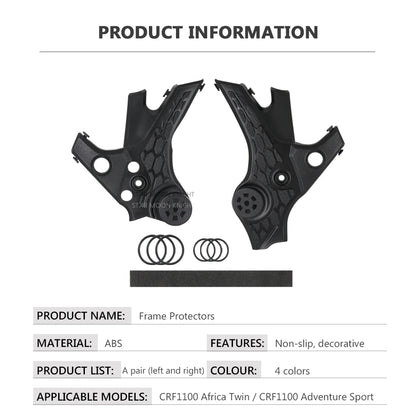 For Honda CRF1100L Africa Twin ABS Frame Guard Protector Cover Adventure Sport