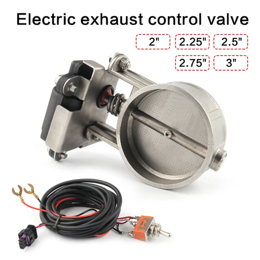 Electric Exhaust Control Valve2"/2.25"/2.5"/2.75"/3" Exhaust Control Valve - Low Pressure For Exhaust Catback Downpipe-EXPROTAS