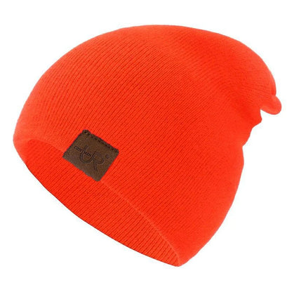 Unisex Beanie Hat Warm Soft Knitted Casual Winter Hat for Men & Women