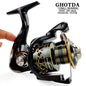 Fishing Spinning Reel 5.2:1 Metal Spool 113BB Carp Coarse Reels