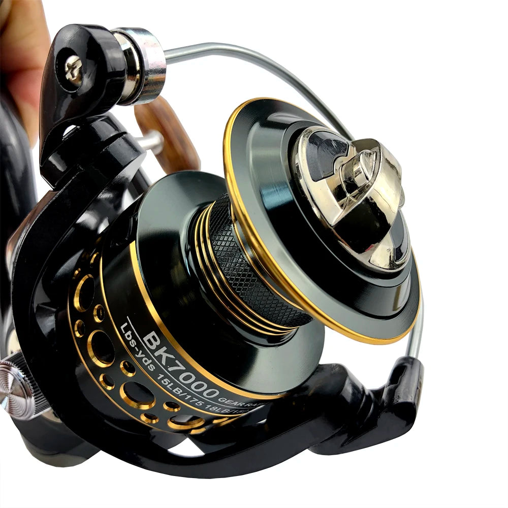 Fishing Spinning Reel 5.2:1 Metal Spool 113BB Carp Coarse Reels