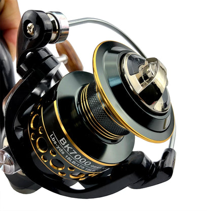 Fishing Spinning Reel 5.2:1 Metal Spool 113BB Carp Coarse Reels