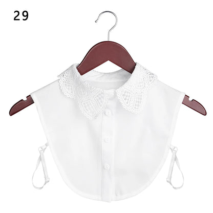 Lace Fake Collar Detachable Women Blouse Lapel Shirt Clothes Accessories