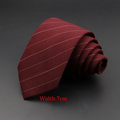 Mens Tie 6cm Slim Solid Classic Necktie for Wedding Party Casual