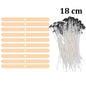 Candle Wicks Pre Waxed with Sustainers Long Tabbed for Craft Making 100pcs