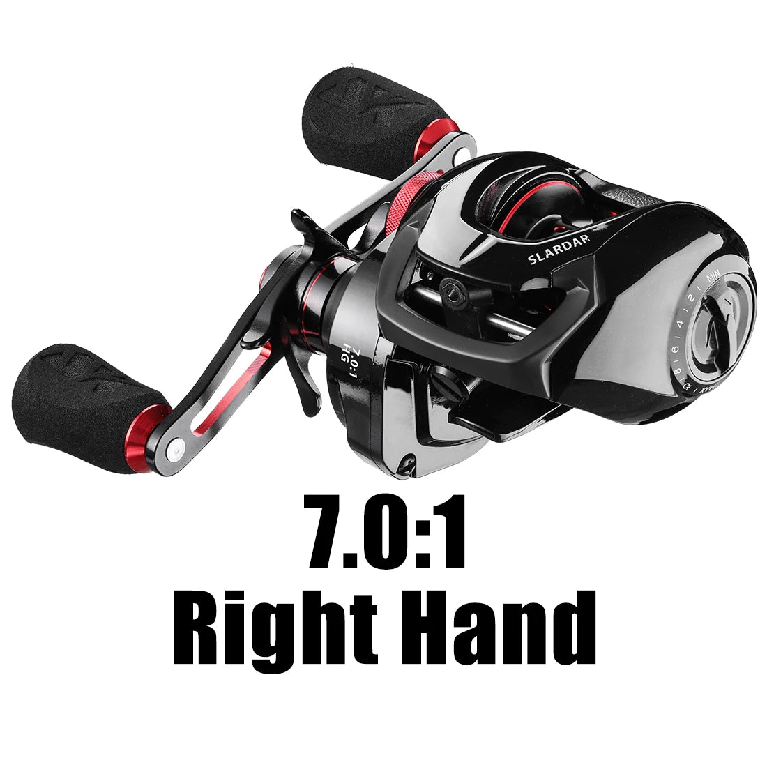 SeaKnight SLARDAR Baitcasting Reel 7.0:1 8.0:1 Brass Gear 8-Pin 10-Level Magnetic Brake