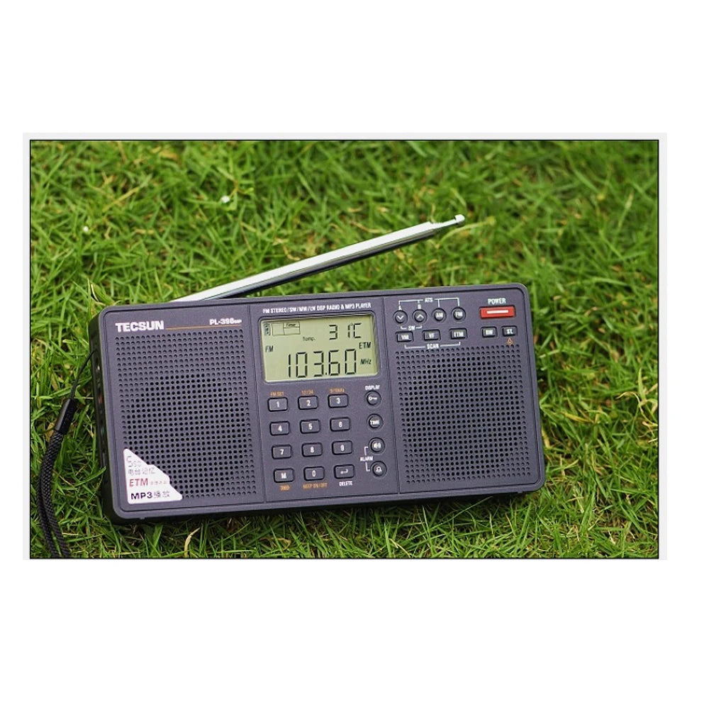 Tecsun PL-398MP Portable DSP Radio FM AM SW Receiver MP3 Player TF Card Stereo - EXPROTAS