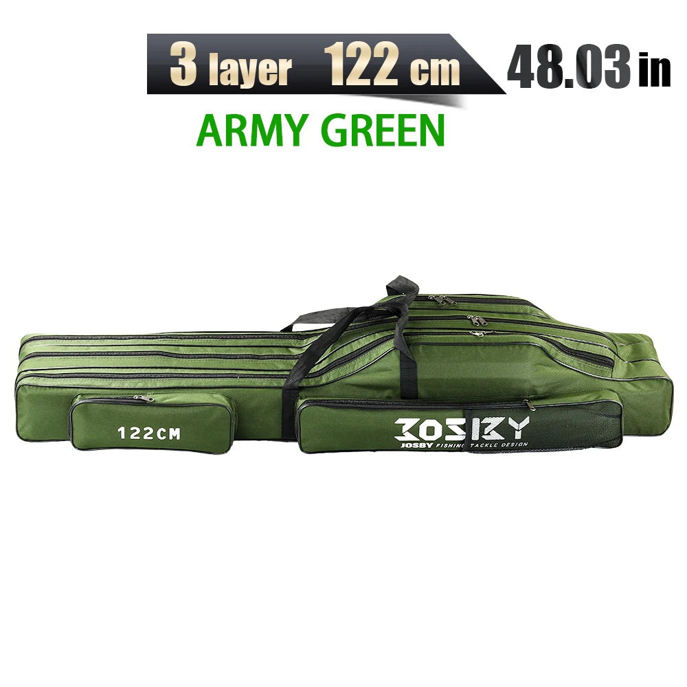 PROXPE 150-180cm Fishing Rod Bag Foldable Carp Pole Storage Carry Case