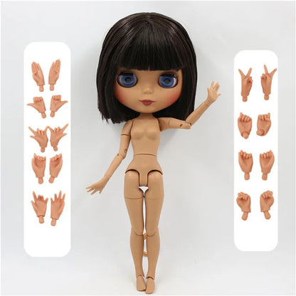 ICY DBS Blyth doll 1/6 bjd joint body short brown hair matte face 30cm toy girls gift anime-EXPROTAS