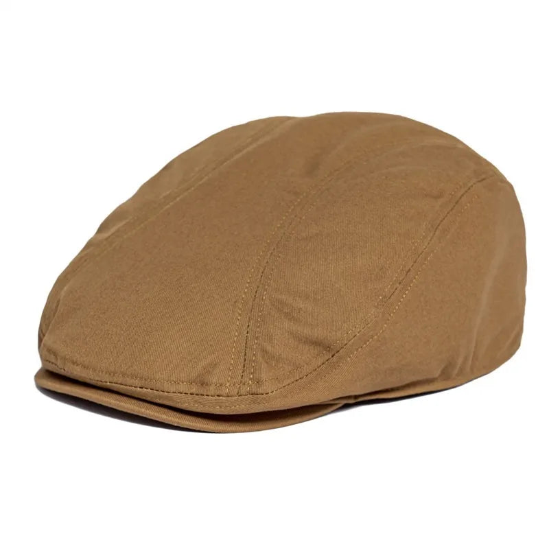 Men's Flat Cap Gatsby Newsboy Hat Retro Driving Casual Beret Washed