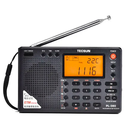 Tecsun PL-380 DSP Portable Radio FM LW SW MW Full Band Digital Stereo Receiver
