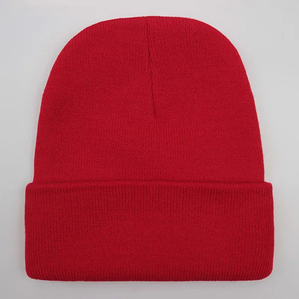 Warm Knitted Cap Beanie Wool Unisex Winter Hat Men Women 24 Colors