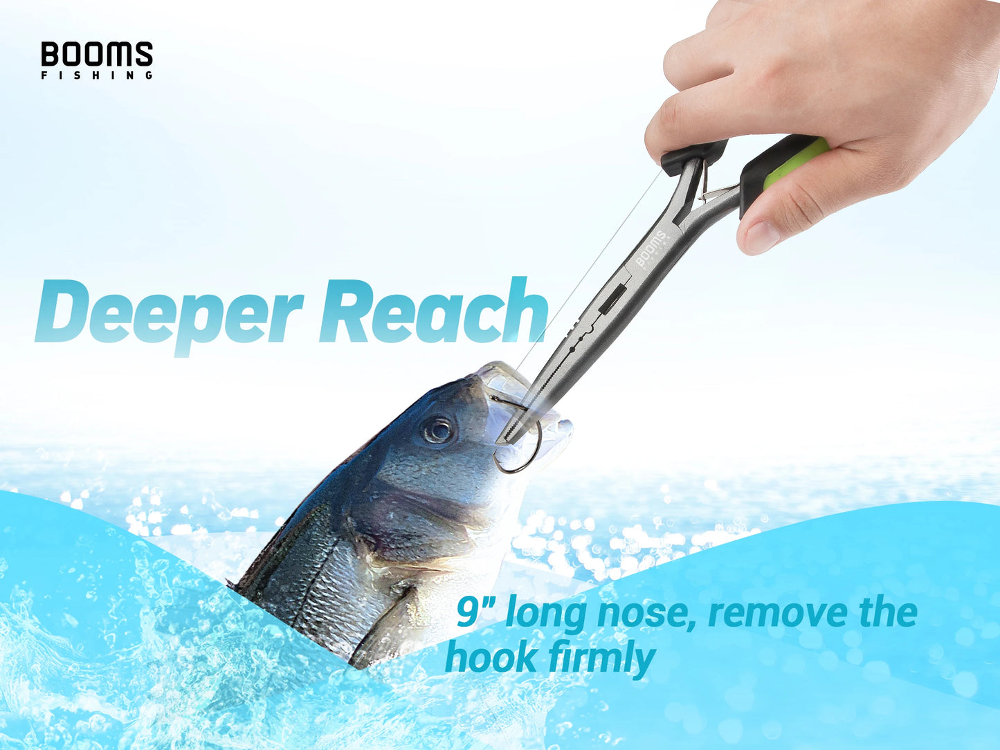Fishing Pliers Hook Remover 23cm Stainless Steel Line Cutter Scissors Tongs