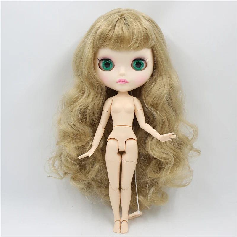 ICY DBS Blythe Doll 1/6 BJD Joint Body White Skin 30cm Custom Random Eyes