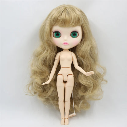 ICY DBS Blythe Doll 1/6 BJD Joint Body White Skin 30cm Custom Random Eyes