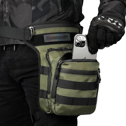 Rhinowalk Motor Waist Bag 3L Motorcycle Waist Packs Leg Bag Thigh Belt Hip Bum Travel Cell/Mobile Phone Purse Fanny Pack Bags-EXPROTAS