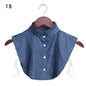 Lace Fake Collar Detachable Women Blouse Lapel Shirt Clothes Accessories