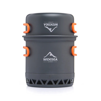 Widesea Camping 1.3L 2.3L Cookware Outdoor Cooking Set Heat Cooker Travel Tableware Pot Kettle Tourist Kitchen Utensil Equipment-EXPROTAS