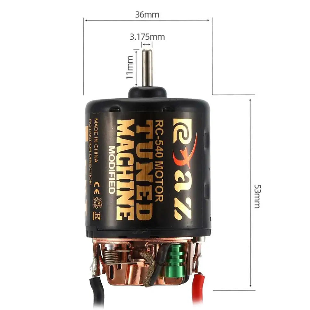 RC Car 540 Brushed Motor ESC Combo 55T 45T 35T 60A for 1/10 Crawler