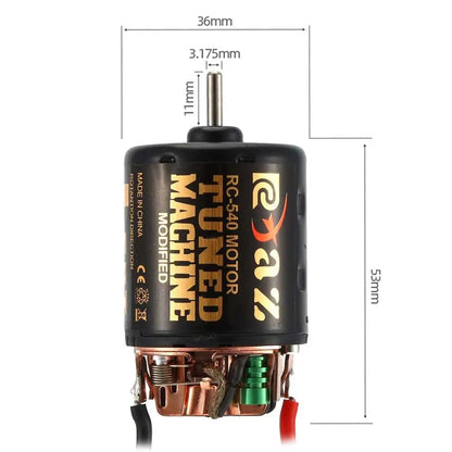 RC Car 540 Brushed Motor ESC Combo 55T 45T 35T 60A for 1/10 Crawler
