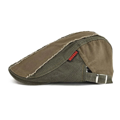 Flat Cap Men Adjustable Retro Newsboy Driving Hat Casual Beret