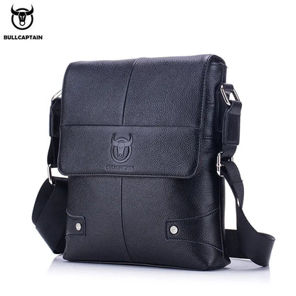 BULLCAPTAIN Men’s Leather Messenger Shoulder Bag Business Handbag