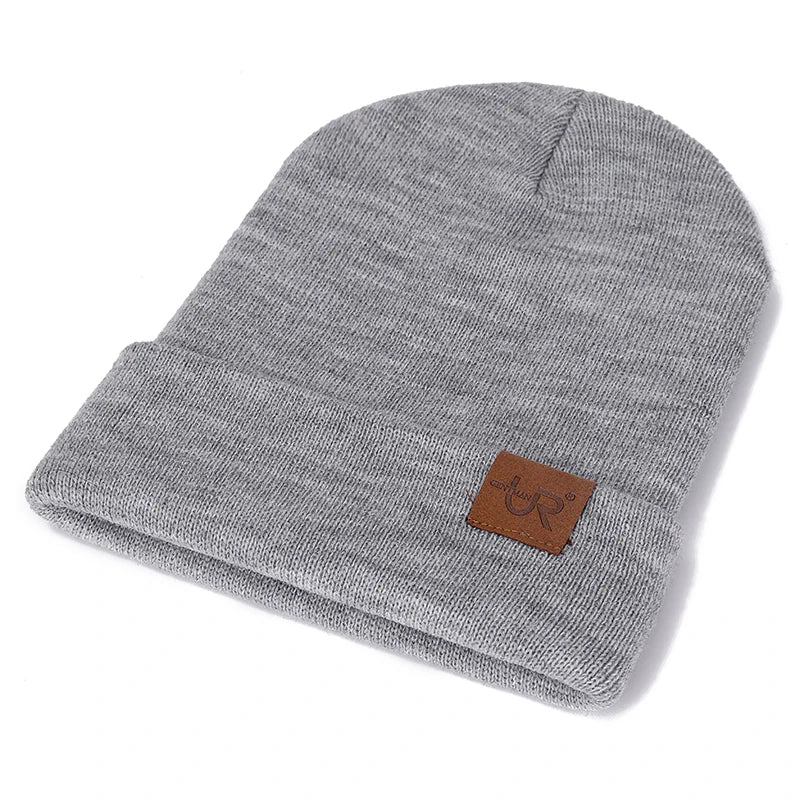 Unisex Beanie Hat Warm Soft Knitted Casual Winter Hat for Men & Women