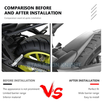 Rear Fender Mudguard Extender Extension for Yamaha MT-07 XSR700 2013-2020