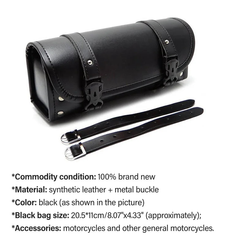 Motorcycle PU Leather Saddlebag Tool Bag for Harley Sportster XL 883 1200
