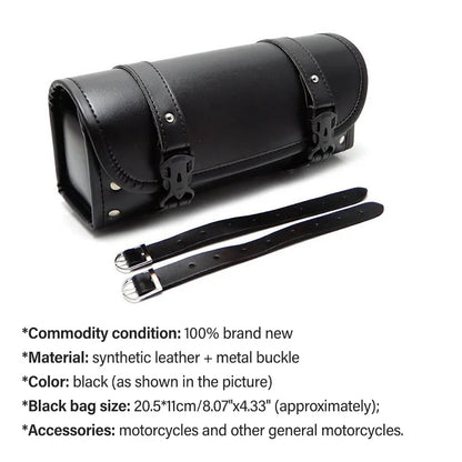 Motorcycle PU Leather Saddlebag Tool Bag for Harley Sportster XL 883 1200