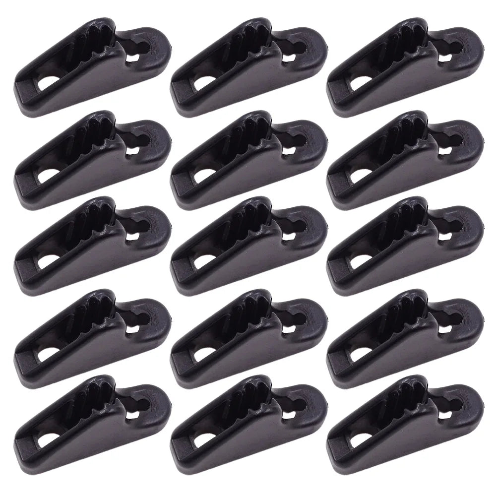 10/30pcs Triangle Guyline Tensioners Rope Adjusters for Camping Tent Awning