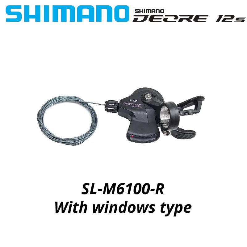 Shimano Deore RD-M6100-SGS 12-Speed Rear Derailleur + Right Shifter Lever - EXPROTAS