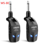 LEKATO Transmitter Receiver WS-70 Wireless Guitar System Built-In Rechargeable Audio Guitar Wireless System 70 Channels 40M-EXPROTAS