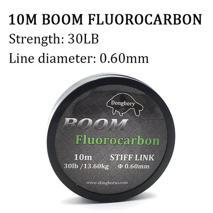 Carp Fluorocarbon Hooklink Boom Line 15/25/35lb Combi Chod Rig Tackle