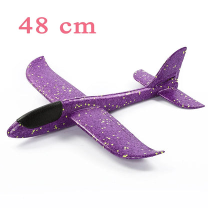 48cm EVA Foam Aircraft Toy Glider Hand Throw Flying Plane for Kids Outdoor