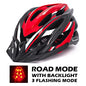 VICTGOAL Bicycle Helmet Men's Ultralight Taillight LED MTB Road Bike Helmet Cycling Motorcycle Electric Scooter Safty Helmets-EXPROTAS
