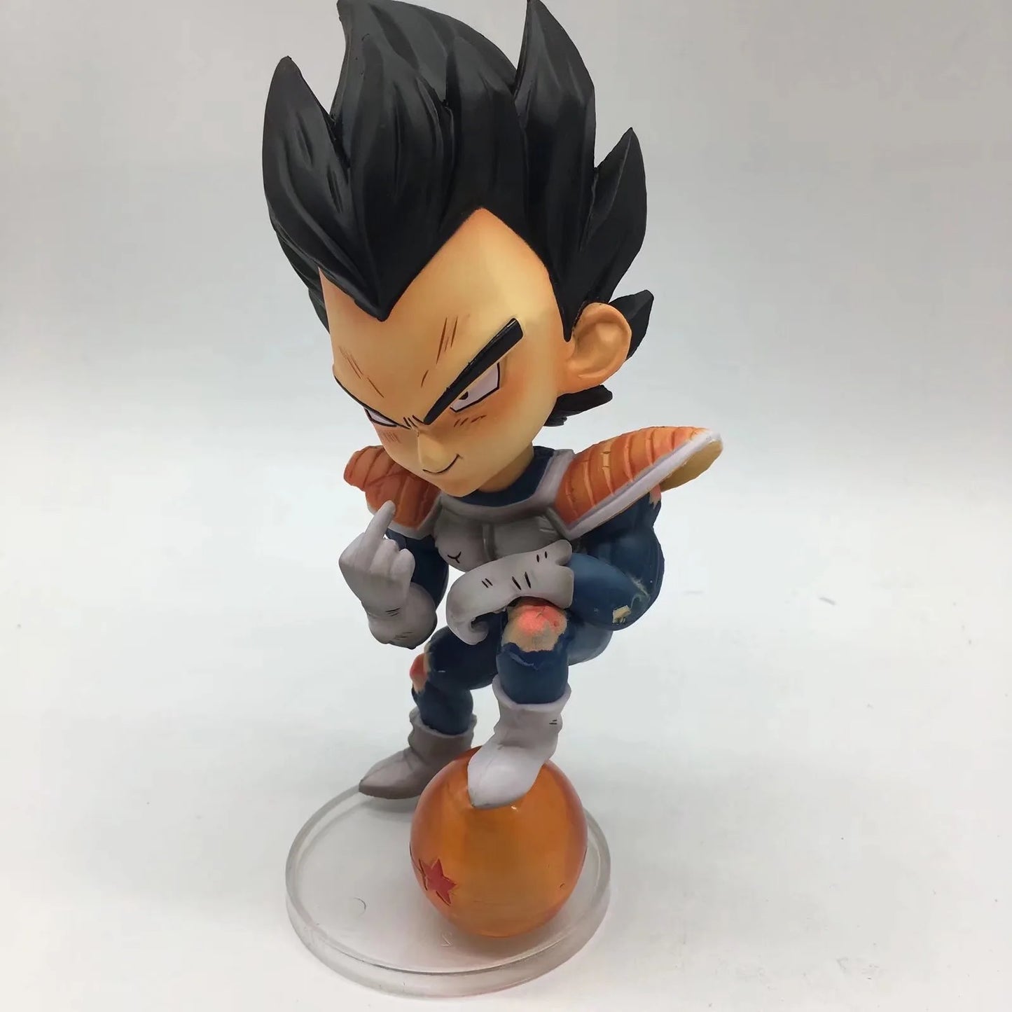 Dragon Ball Z Vegeta Super Saiyan Middle Finger Figure Collectible Model