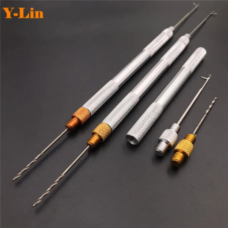 Carp Fishing Baiting Tools Set Hair Rig Needles Drills Boilie Splicing
