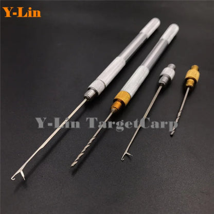 Carp Fishing Baiting Tools Set Hair Rig Needles Drills Boilie Splicing