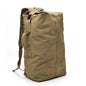 Large Canvas Shoulder Bag Backpack for Men Travel Rucksack Bucket Luggage