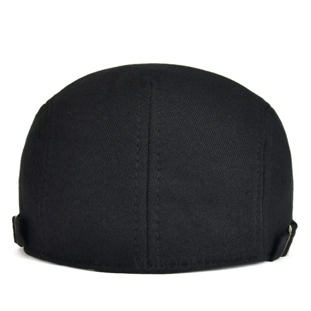 Men's Gatsby Driving Cap Cotton Ivy Newsboy Hat Adjustable Beret