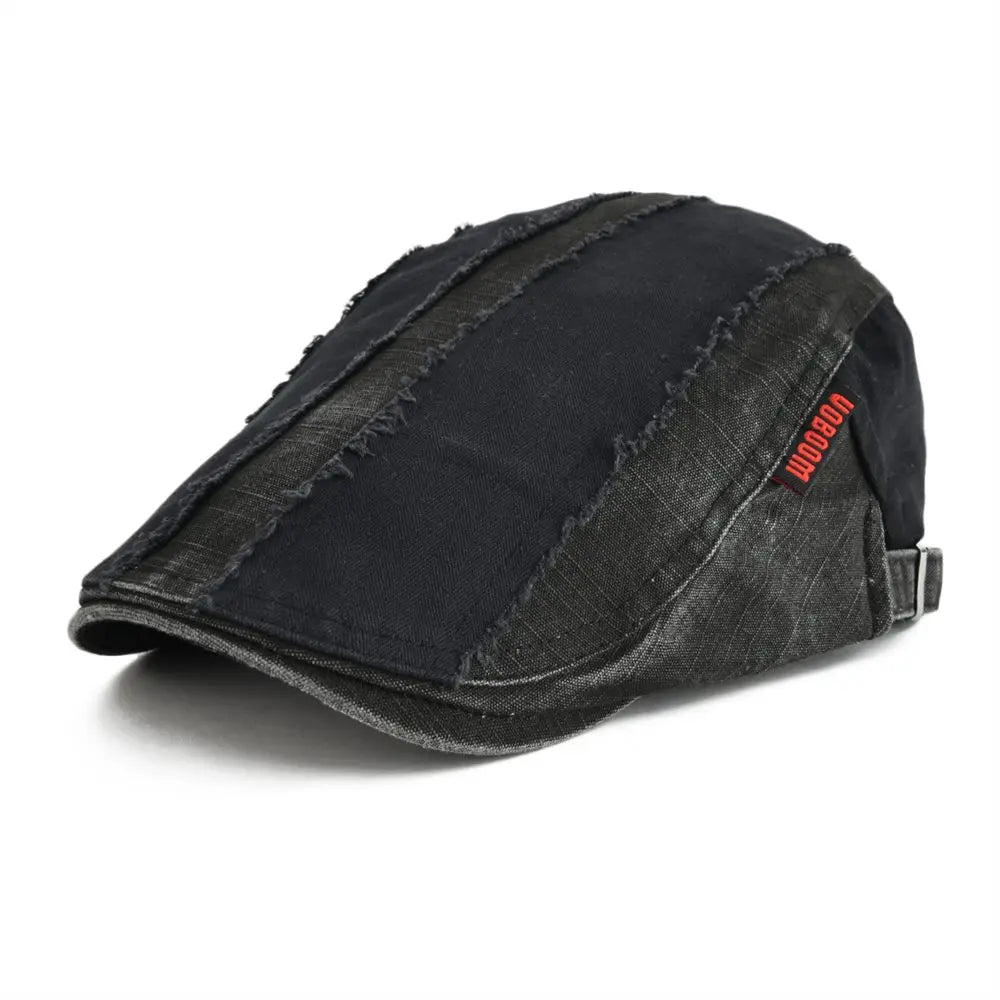 Flat Cap Men Adjustable Retro Newsboy Driving Hat Casual Beret