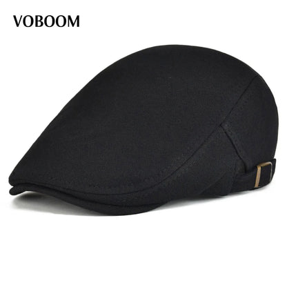 Men's Gatsby Driving Cap Cotton Ivy Newsboy Hat Adjustable Beret