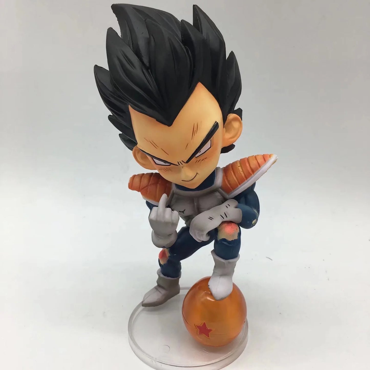 Dragon Ball Z Vegeta Super Saiyan Middle Finger Figure Collectible Model