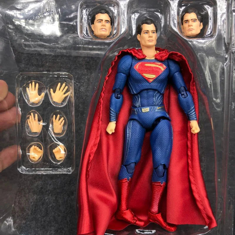16cm DC Superman MAFEX 057 Justice League Super Man Action Figure Collection Model BJD Gift Toys-EXPROTAS