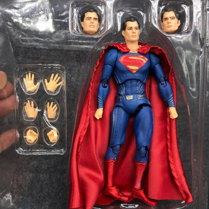 16cm DC Superman MAFEX 057 Justice League Super Man Action Figure Collection Model BJD Gift Toys-EXPROTAS