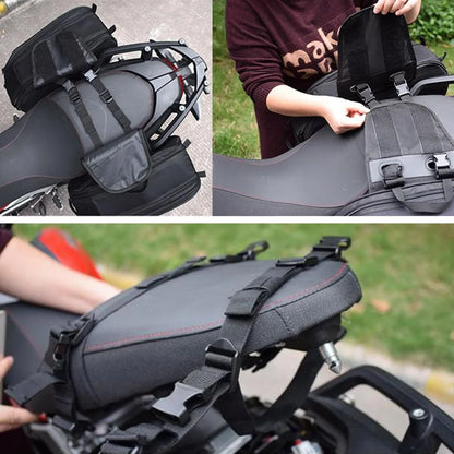 Waterproof Motorcycle Helmet Travel Bag Racing Moto Storage Case with Rain Cover Pair