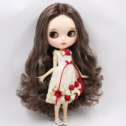ICY DBS Blythe Factory Doll 1/6 BJD OB24 Ball Joint Body DIY Dress Up
